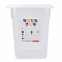 (6 komada) CAMBRO | SafeTrak – GN 1/3 polipropilenske posude – neprozirne – Visina: 200 mm