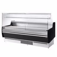 Serve Over Counter - 1935x953mm - with 1 shelf - black front - capacity 213 litres