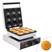 Gofrownica – pojedyncza – kształt: 9 pancake'ów amerykańskich – 1,75 kW – manualna