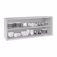 خزانة حائط ستانلس ستيل ECO - 1600x400mm - بدون باب انزلاقي - ارتفاع 650 mm