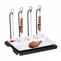 CLASSICO - Skewer Rack - Black - incl. 4 skewers