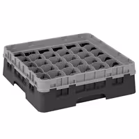 CAMBRO | CAMRACK® - Košara za pranje čaša 1/1 - 36 odjeljaka - Sa 1 produžetkom - 500x500 mm - Crna boja