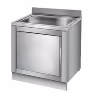 Inox postolje - inox - 800x125x13 mm - kompatibilno sa serijom ASK, GSK i SSK