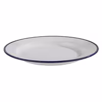 (6 Stück) Teller - ENAMEL LOOK - Melamin - Ø 245mm, H: 25mm