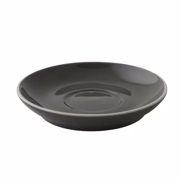 (6 kom) Colors - Tanjurić za cappuccino - Okrugli - Ø 140 mm - Siva