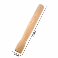 (6 adet) Mojito Tokmağı - Ahşap (Kayın) - Uzunluk: 21cm - Kahverengi