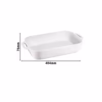 STAUB | CERAMIQUE - Tepsija za pečenje - 340x240 mm - Keramika - Čisto bijela boja