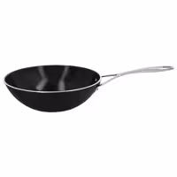 DEMEYERE | Wok ALU PRO 5 – aluminium – Ø 300 mm – z płaskim dnem