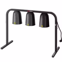 Infracrveni grijaći most s 3 grijaće lampe – 750 W – podesive visine – crna
