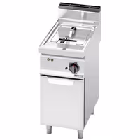 Elektriskā fritēze - 10 l - 6 kW - Mehāniskā vadība - ar iztukšošanas krānu