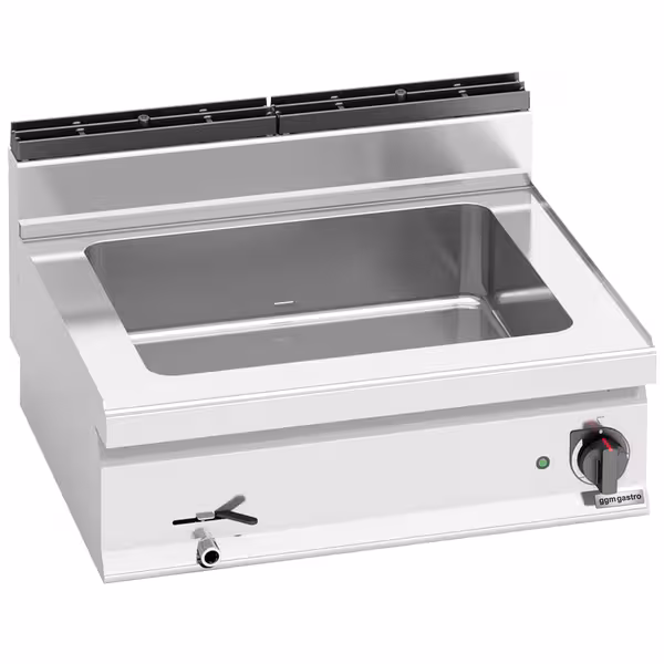 Stolna toplovodna kupka električna - 2,4 kW - 2x GN 1/1 - s odvodnim ventilom
