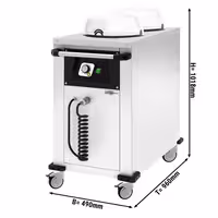 Tallriksdispenservagn - med värme - 2,0 kW - med hjul - 100 tallrikar - för tallrikar Ø 240–290 mm