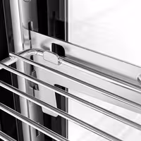 Countertop refrigerated display case - 160L - 880mm - Double glazing - square - with 2 shelves - rear sliding glass doors