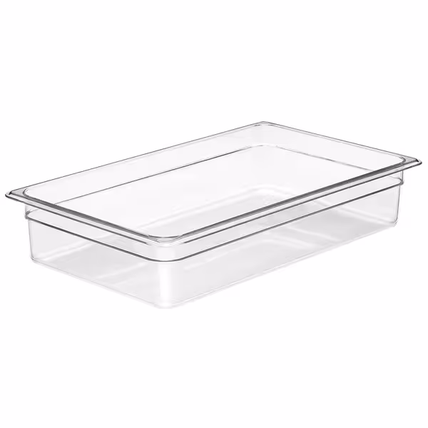 (6 szt.) CAMBRO | Pojemnik GN 1/1 CAMVIEW® – kopolimer – wysokość: 100 mm – bez BPA – przezroczysty
