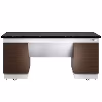 Buffet neutro BELFAST - 1600 mm - piano di lavoro in granito nero