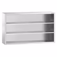 خزانة حائط ستانلس ستيل PREMIUM - 2000x400mm - بدون باب انزلاقي - بدون باب ذو أجنحة - ارتفاع 1000 mm