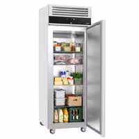 RST-kylmäkaappi ECO - 680 mm - 400 l - -2…+8 °C - mitat 1 ovi - digitaalinen termostaatti, automaattinen sulatus, kiertoilmajäähdytys, R290, lukittava, 4 pyörää
