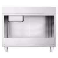 Sudoper s ormarićem PREMIUM - inox - 1400 x 600 mm - s 1 koritom - korito desno