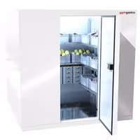 Zamrzivačka komora - 1800x1500 mm - 3,47 m³ - uklj. zamrzivački agregat i PVC lamele - -20/+ -10 °C