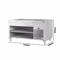 Buffet réfrigéré KOPENHAGEN - 1560mm - avec cuve réfrigérée - pour 4x GN 1/1