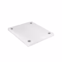 Kaymaz Ayaklı Kesme Tahtası - 250x400mm - Kalınlık: 20mm - HACCP uyumlu - Beyaz