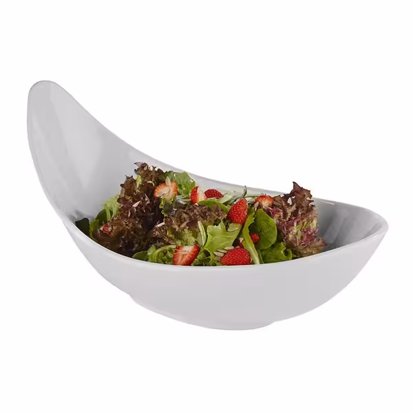 (6 adet) Teşhir Kasesi - GLOBAL BUFFET - Melamin - 3,3L - köşeli - 440x250mm - Derinlik:200mm - Beyaz