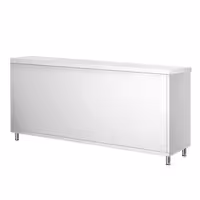خزانة قاعدية ستانلس ستيل PREMIUM - 1800x800mm - أبواب منزلقة