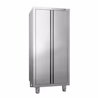 خزانة تخزين من الفولاذ المقاوم للصدأ PREMIUM - 800x700mm - 2 أبواب مفصلية - الارتفاع: 1800mm