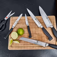 ZWILLING | FOUR STAR SharpBlock - självslipande knivblock - 7-delars - brun