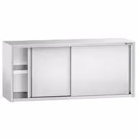 خزانة حائط ستانلس ستيل PREMIUM - 1600x400mm - مع باب انزلاقي - ارتفاع 650 mm