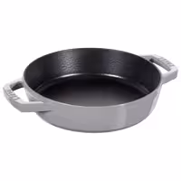 STAUB | PANNAS - Panna ar 2 rokturiem - Ø 200 mm - čuguns - grafīta pelēks