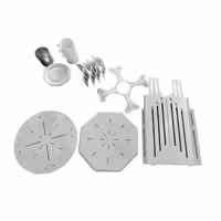 Cup & Saucer Dispenser - rotating - Stainless Steel