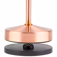 LED Table Lamp - ALVA MICRO - Rechargeable - Cordless - 3-step dimmable - Ø80mm - Copper - with Charging Dock