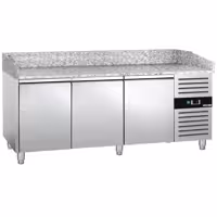 Stół chłodniczy do pizzy ECO – 2000 x 800 mm – z 3 drzwiami