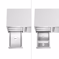 خزانة قاعدية ستانلس ستيل PREMIUM - 1800x700mm - وحدة أدراج 3 يسار - مع حاجز خلفي