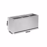 Postolje za aparate za umak - inox - 500x180x220 mm - kompatibilno s SEK2 - 3x 2 l