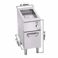 Tigaie multifuncțională electrică profesională - linia 700 - 400 mm - 11,5 litri - 4,8 kW