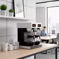 Commercial Twin Filter Coffee Machine - 2x 1.8L - 4.04 kW - Manual Fill - incl. 2 Glass Jugs