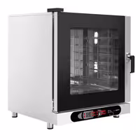Commercial Electric Combi Oven - Digital Controls - 6x GN 1/1 or 6x EN 600x400 - incl. Automatic washing system, Wi‑Fi & USB, Humidity control