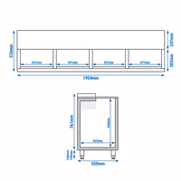 Commercial Top Loading Bottle Cooler - Stainless steel - 620L