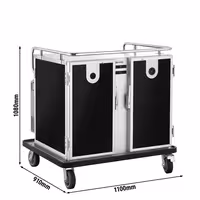 Kolica za catering – grijana i hladna – 2 x 208 litara – za 16 x GN 1/1