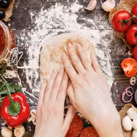 Cărucior pentru făină / ingrediente – 100 litri – polipropilenă – cu roți