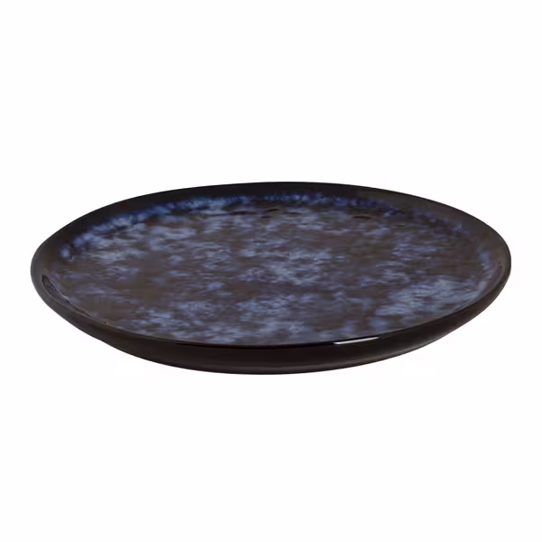 (4 adet) BAMA BLUE - Düz Tabak - Yuvarlak Düz - Steinzeug, Ø150mm, Mavi
