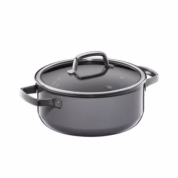 WMF | Fusiontec Mineral - Frigideira - Ø 240mm - 4,4 litros - incl. tampa de vidro - Platina