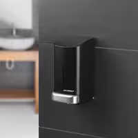 AIR-WOLF | Dozator sapuna & dezinfekcijskog sredstva sa pritisnim gumbom - 800 ml - Plemeniti čelik - Crna boja
