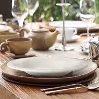 (6 pcs) LUX | Deep Plate - Porcelain - Ø290mm - Ivory