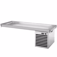 Mesa refrigerada de encastre - 2100mm - +2 a +8°C - 6x GN 1/1 - 700W