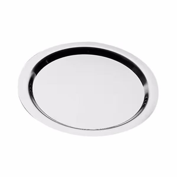 (6 Stécker) Tablett – FINESSE – rostfräi Stol – Ø 320 mm – Héicht: 12 mm