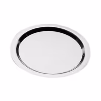 (6 Stécker) Tablett – FINESSE – rostfräi Stol – Ø 320 mm – Héicht: 12 mm