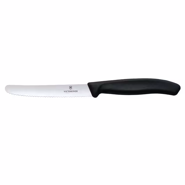 VICTORINOX | SWISS CLASSIC - Nož za rajčice & Stolni nož sa valovitim rezom - Oštrica: 110mm - 6 komada